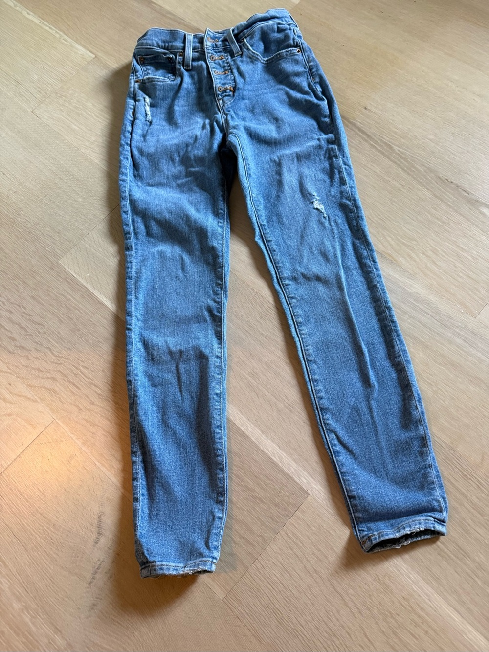 J. Crew Women's Skinny Jeans in Light Blue Denim